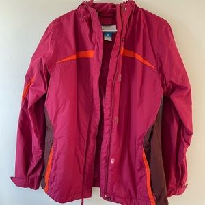 Columbia sports wear rain coat | pink